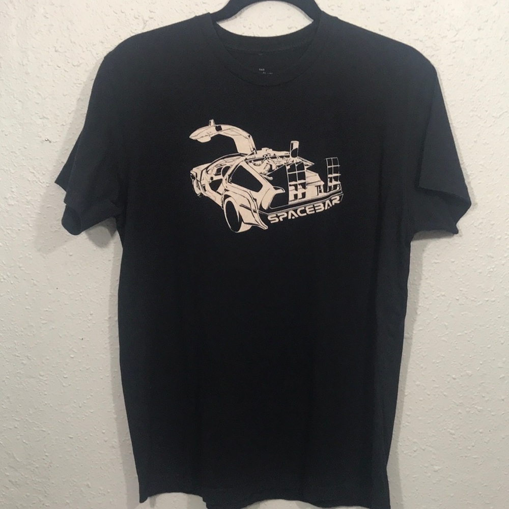 No Star Spacebar Delorean Crew Neck‎ T-Shirt